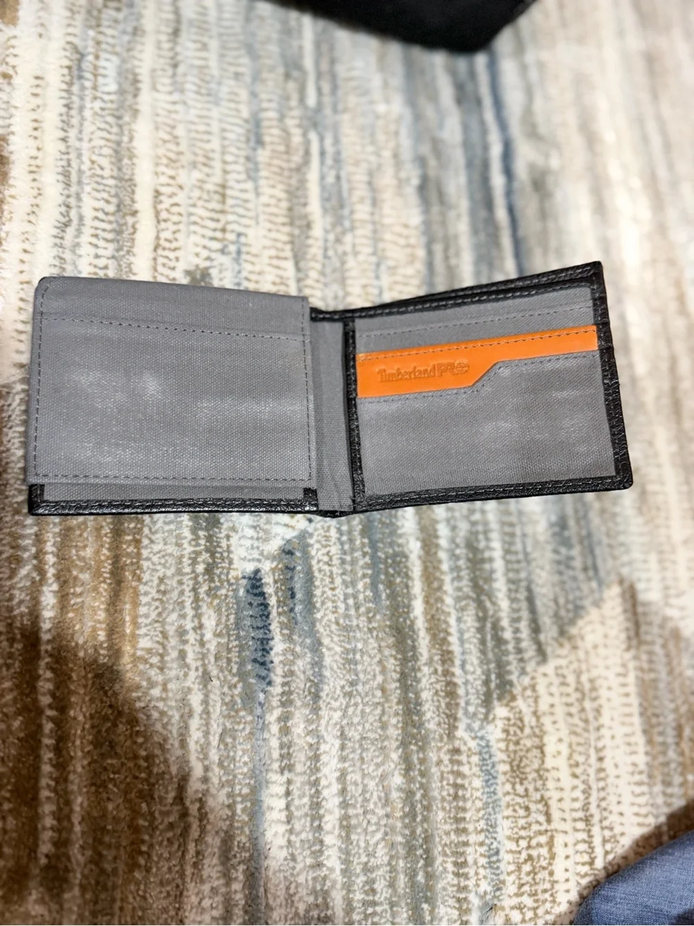 Timberland PRO Brown and Black Leather Bi-Fold Wallet